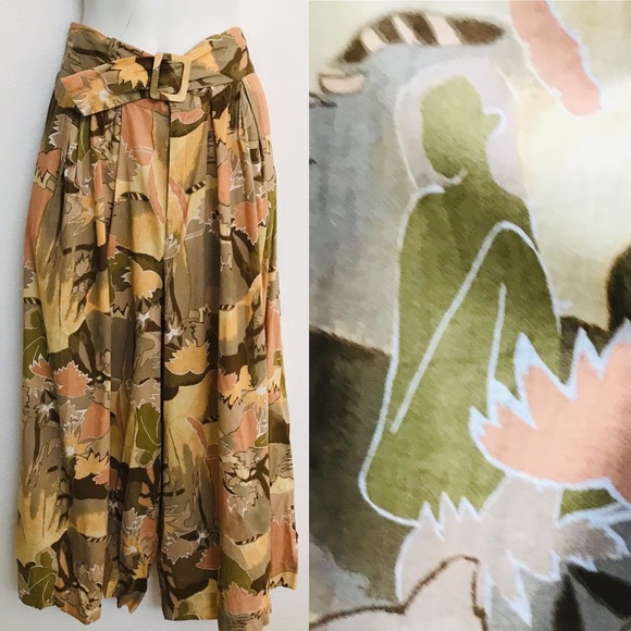 AMUSE SOCIETY Boho Chic SUPER Wide Leg PALAZZO Pants Small - Picture 9 of 11